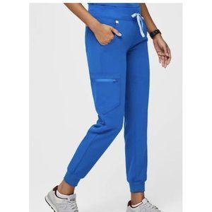 Figs Zamora Jogger Scrub Pants In Royal Blue Size Small